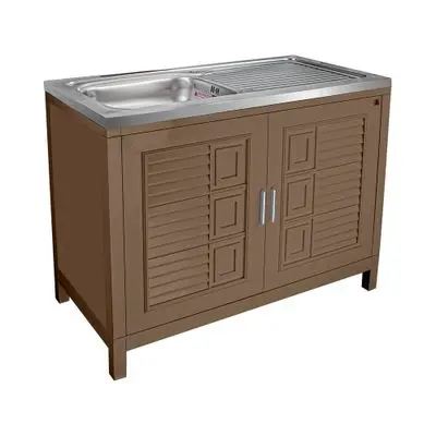 Floor cabinet sink top 1 hole 1 accommodation ADVANCED C1S 5010 Size 100 x 50.5 x 80 cm Oak