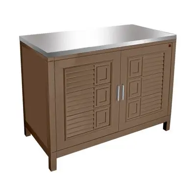 Flat Top Floor Cabinet ADVANCED C1T 5010 Size 100 x 50.5 x 80 cm Oak