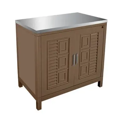 Flat Top Floor Cabinet ADVANCED C1T 5080 Size 80 x 50.5 x 80 cm Oak