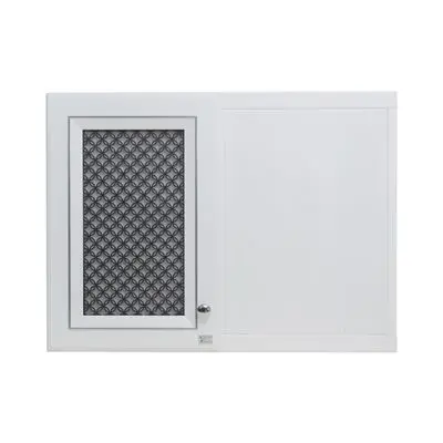 ตู้แขวนเข้ามุมขวา YES MOULDING รุ่น HB03-06 ขนาด 80.5 x 33 x 60 ซม. สีขาว