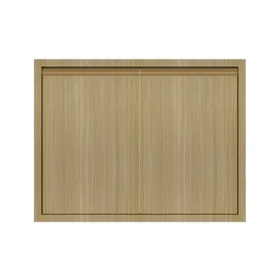 JUPITER Silky Woods Double Counter Door, 87 x 67 cm, Brown
