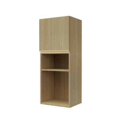 JUPITER Silky Woods Single Wall Cabinet (S3), 40 x 30 x 100, Brown