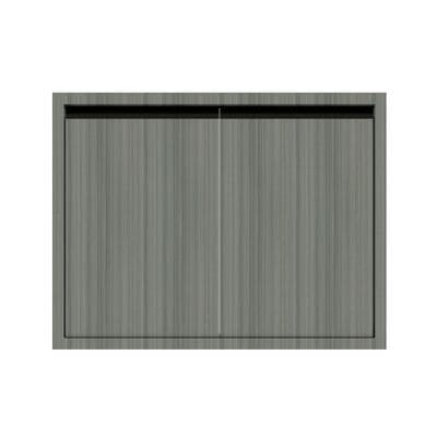 JUPITER Silky Light Double Counter Door, 87 x 67 cm, Grey