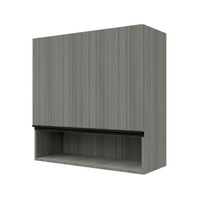 JUPITER Silky Light Double Cabinet (D2), 80 x 30 x 80 cm, Grey