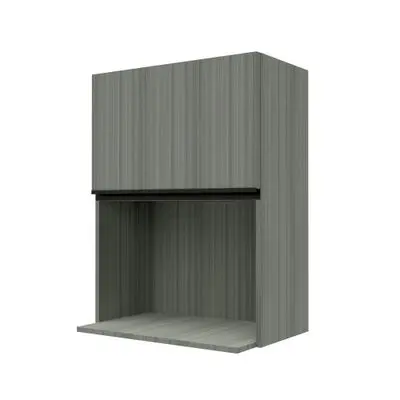 JUPITER Microwave Cabinet (Silky Light), 60 x 40 x 80 cm, Grey