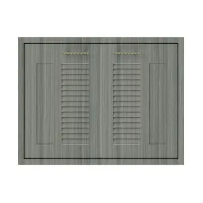 JUPITER Double Counter Door (Glory Light), 87 x 67 cm, Grey