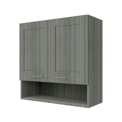 JUPITER D2 Cabinet (Glory Light), 80 x 30 x 80 cm, Grey
