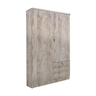 Wardrobe With 2 Doors With Drawers KASSA Size 120 cm Maple Soft