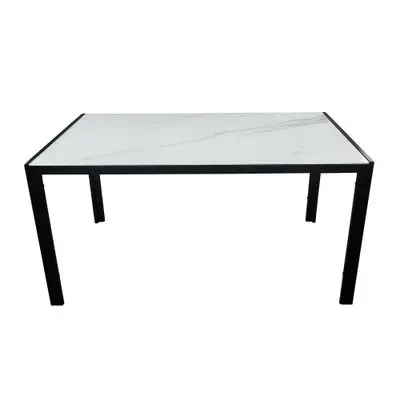 CALINA Dining Table (1928A-W), 150 x 90 x 75 cm., White Color