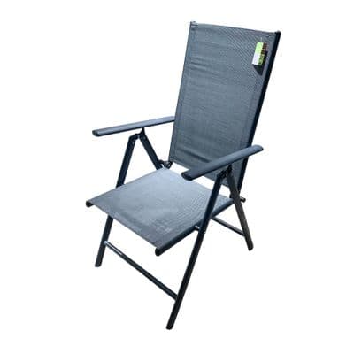FONTE Alu 7-Position Chair (200001-Blue), Blue - Grey
