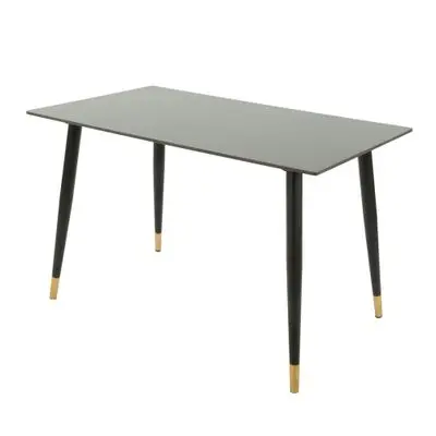 KASSA Dining Table (DT8230-N-120B), 120 x 70 x 76 cm, Black Color