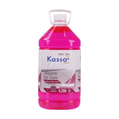 น้ำยาถูพื้นและฆ่าเชื้อแบคทีเรีย KASSA HOME ขนาด 5,200 มล. กลิ่นฟลอรัลเฟรช สีชมพู