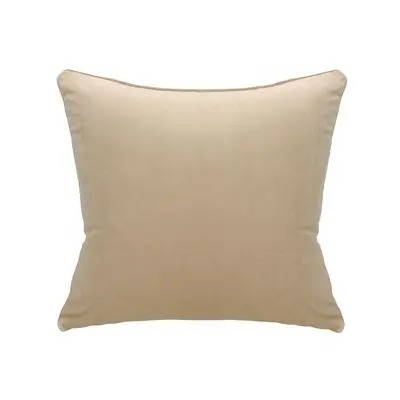 Cushion KASSA HOME Velvet Size 45 x 45 cm Beige