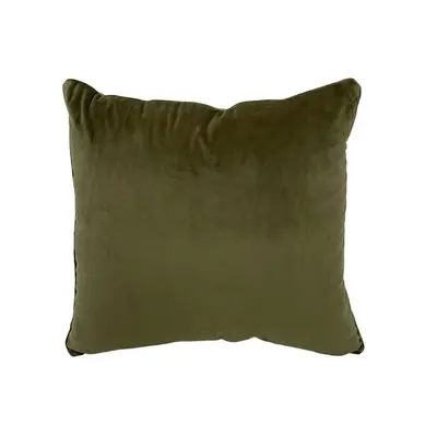 Cushion KASSA HOME Velvet Size 45 x 45 cm Green