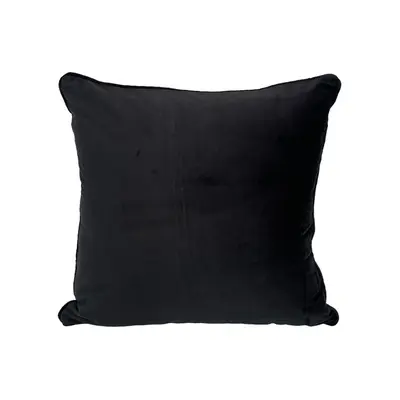 Cushion KASSA HOME Velvet Size 45 x 45 cm Black