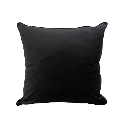 Cushion KASSA HOME Velvet Size 60 x 60 cm Black