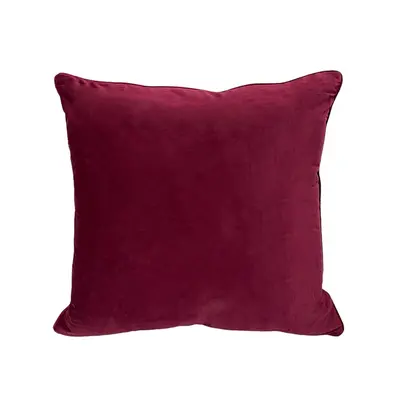 Cushion KASSA HOME Velvet Size 60 x 60 cm Red