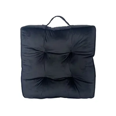 Chair Pad KASSA HOME Velvet  Size 50 x 50 cm Black