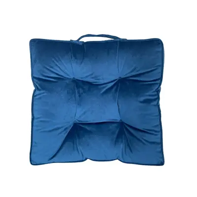 Chair Pad KASSA HOME Velvet Size 65 x 65 cm Blue