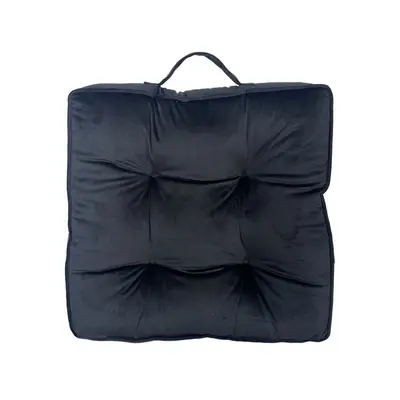 Chair Pad KASSA HOME Velvet  Size 65 x 65 cm Black