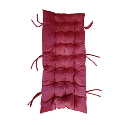 KASSA HOME Chairpad (Velvet), 50 x 120 cm, Red Color