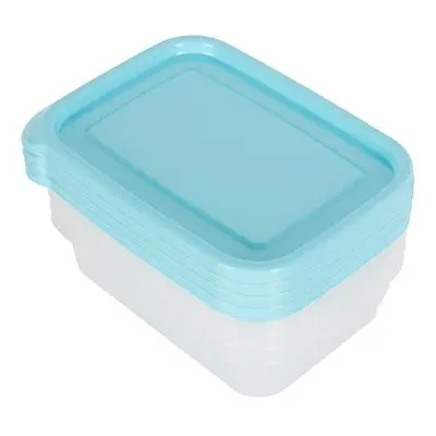 กล่องอาหารทรงเหลี่ยม Chef Box MICRON WARE รุ่น JCP-6072 ขนาด 600 มล. (แพ็ค 4 ใบ) สีฟ้า