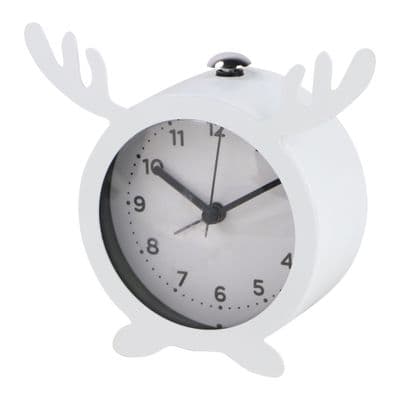นาฬิกาปลุกตั้งโต๊ะพลาสติก Deer KASSA HOME รุ่น EG7104-C-WT สีขาว
