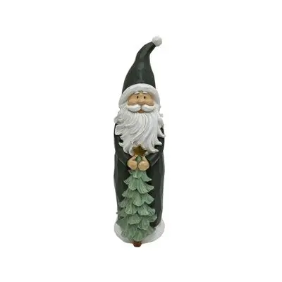 ตุ๊กตาเรซิน Santa Hugging Christmas Tree Xmas23 KASSA HOME รุ่น HP214192-ZGR2 สีเขียว