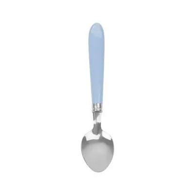 SANDI Spoon Plastic Handle Set (UTLB-0051-BL), Pack 4 Pcs., Silver - Blue