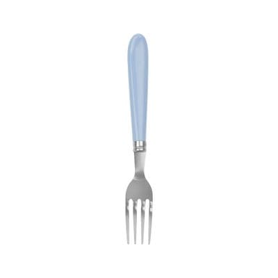 SANDI Fork Plastic Handle Set (UTLB-0052-BL), Pack 4 Pcs., Silver - Blue