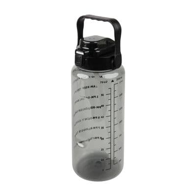 SANDI Water Bottle Plastic with Straw (UTKT-0004_1), 2 Litre, Black