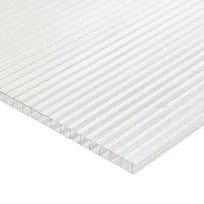 Polycarbonate Board 6 mm LUMINA AP-02 Size 1.22 x 2.44 Meter Clear Pearl