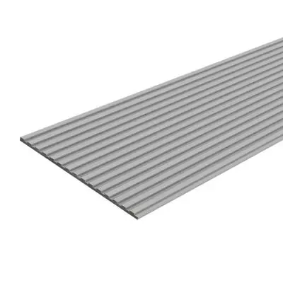 DIAMOND Decorative Plank (Type1), 30 x 300 x 0.8 cm, (3 Pcs./Pack), Silver Grey Color