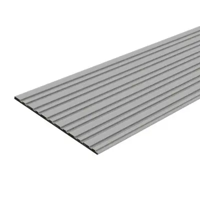 DIAMOND Decorative Plank (Type2), 30 x 300 x 0.8 cm, (3 Pcs./Pack), Silver Grey Color