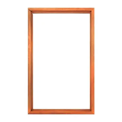Wood Window Frame KP 1 Channel Size 50 x 100 cm