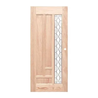 New Zealand Pine Door and Mirror WINDOORS PYRAMID Com14 Size 90 x 200 cm (Undrilled Doorknob Hole)