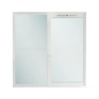 J-TRUST Aluminium Sliding Door (2 Panels and Insect Screen and ven SS), 200 x 205 cm, White