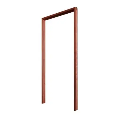 WINDOORS Wood Door Frame (COM1), 80 x 200 cm, Red Brown