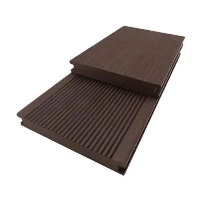Floor Plank Solid WPC THAISUN Size 14 x 240 x 2 cm Chocolate