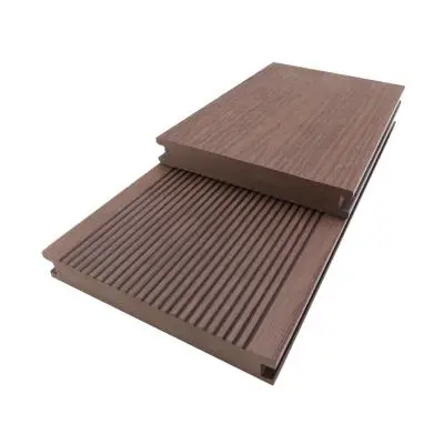 Floor Plank Solid WPC THAISUN Size 14 x 240 x 2 cm Red Brown