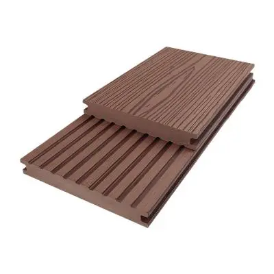 WPC Flooring THAISUN Solid 3D Size 14 x 240 x 2 cm Brown Red