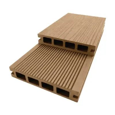 Floor Plank, Hollow Pattern, Groove-Grain Pattern THAISUN Size 13.5 x 240 x 2.5 cm Teak