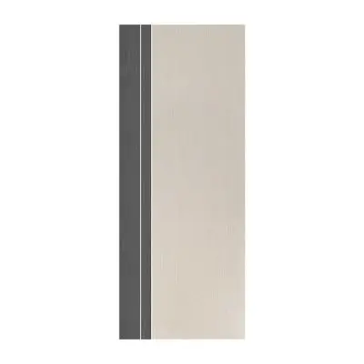 ECO DOOR UPVC Door (PX2), 80 x 200 cm, Two-Tone Grey Cream (Do not drill the knob)