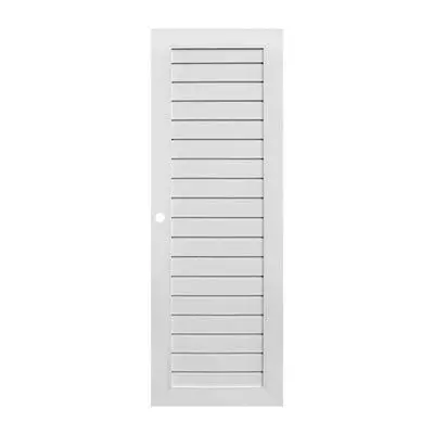 UPVC Door ECO DOOR TLW Size 80 x 200 cm White color (Drill Knob)
