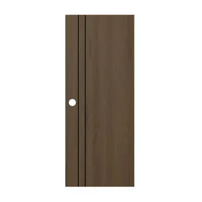 MASTERWOOD LMNM009 Laminate UPVC Door Internal (Door Knob Hole), 80 x 200 cm, Clay Wood
