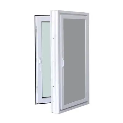 FRAMEX Single-Opening Window Mosquito Net Laminated Glass (F100), 60 x 110 cm, White