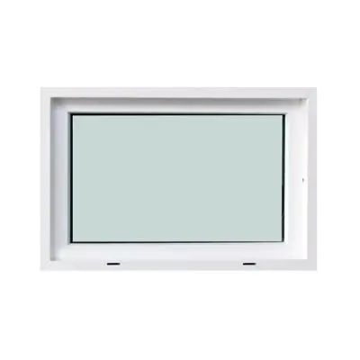 FRAMEX UPVC Fixed Window Laminated Glass (F100), 60 x 40 cm, White