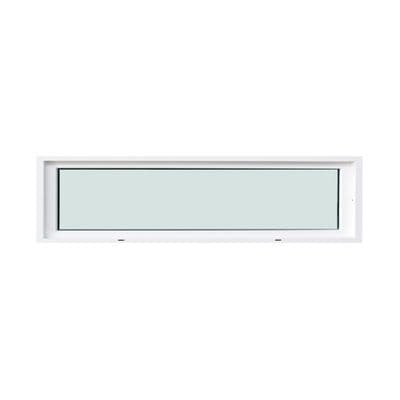 FRAMEX UPVC Fixed Window Laminated Glass (F100), 150 x 40 cm, White