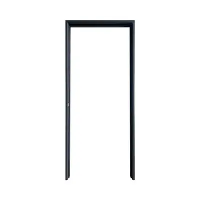 PROFESSIONAL Steel Door Frame (FR1R BK), 80 x 200 cm, Gray Black Sand