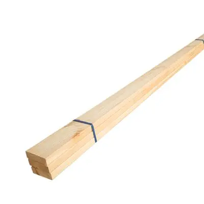 SAK WOODWORKS Wooden Planks Grade A Chamfered Edges, 9.6 x 300 x 2.8 cm, (3 Pcs/Pack)